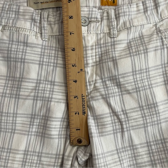 Anthropologie Pilcro and The Letterpress Womens Plaid Pants Size 27 Gray Pockets - Picture 9 of 12